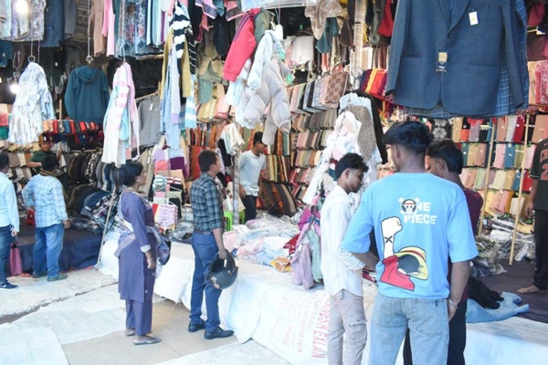 Bhutani traders set up stalls of winter garments at TRTC premises of Battala in Agartala on November 27.